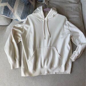 H&M Cream Hooded Sweatshirt